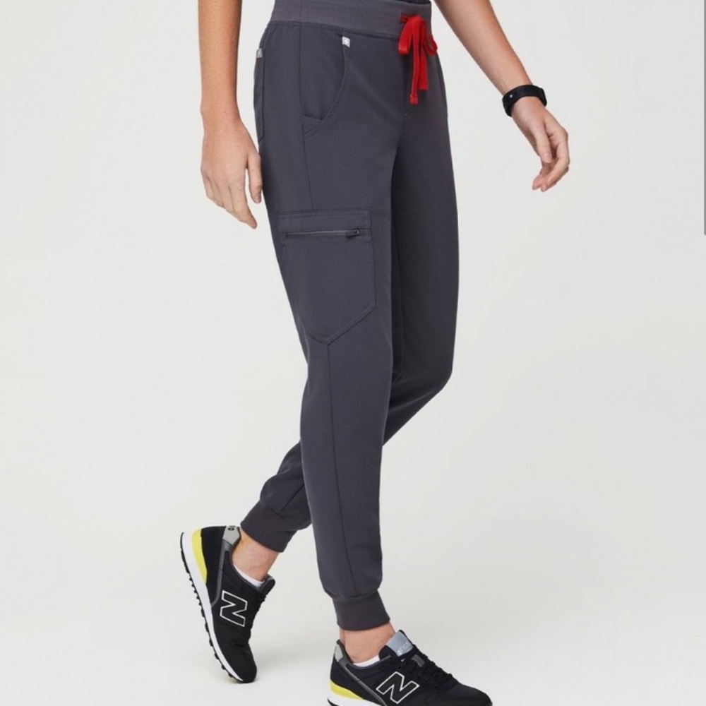 Figs Small Petite Charcoal Zamora Jogger Scrubs NWOT